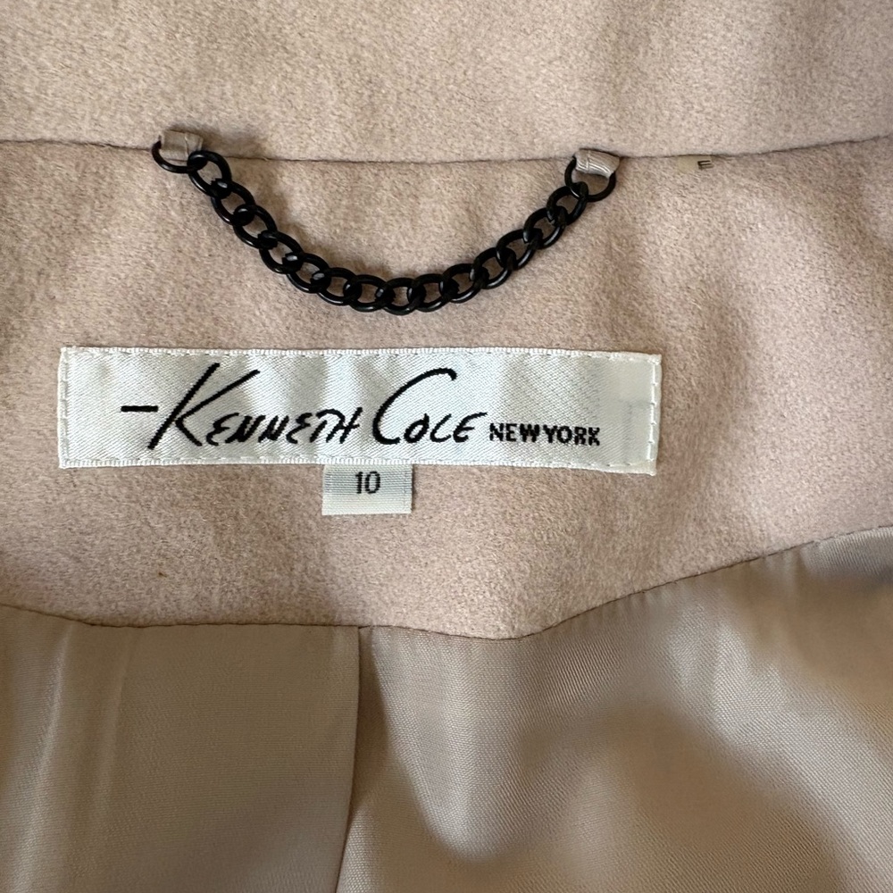 Kenneth Cole New York Wool-Blend Peacoat Sz 10 - Picture 3 of 5